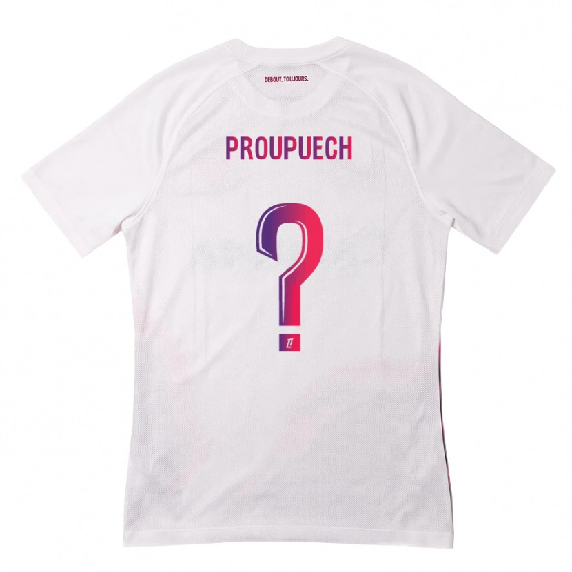 Danxen Herren Lucas Proupuech #0 Weiß Pink Lila Auswärtstrikot Trikot 2026/27 T-Shirt Österreich