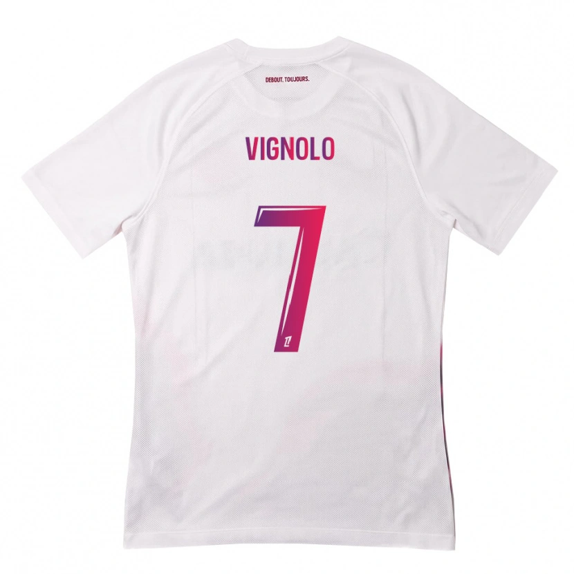 Danxen Herren Julián Vignolo #7 Weiß Pink Lila Auswärtstrikot Trikot 2026/27 T-Shirt Österreich