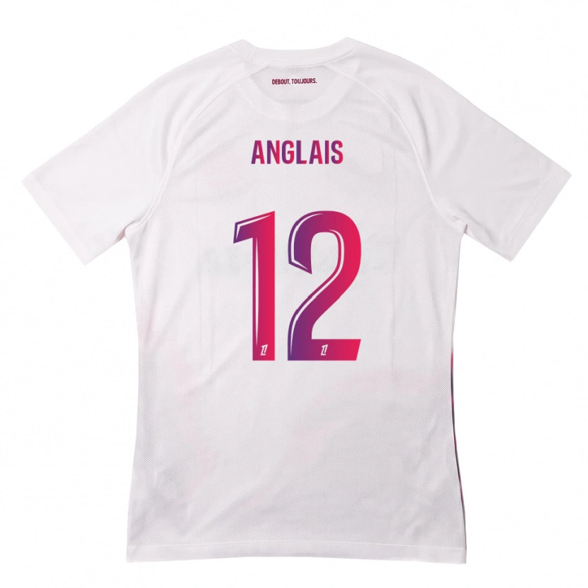 Danxen Herren Anaëlle Anglais #12 Weiß Pink Lila Auswärtstrikot Trikot 2026/27 T-Shirt Österreich