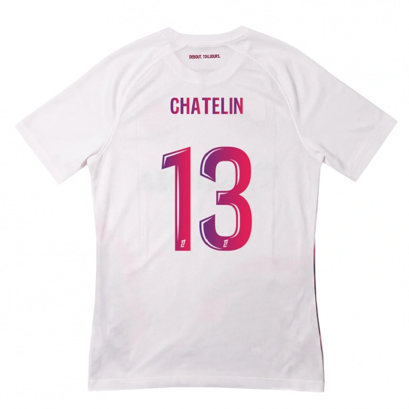Danxen Herren Delphin Chatelin #13 Weiß Pink Lila Auswärtstrikot Trikot 2026/27 T-Shirt Österreich