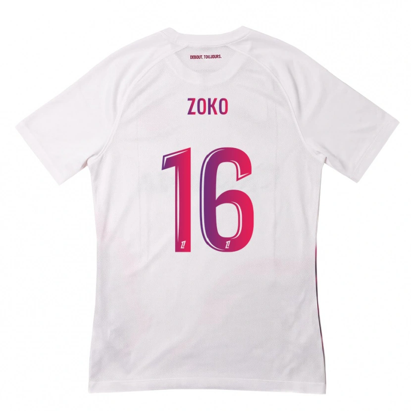 Danxen Herren Nathan Zoko #16 Weiß Pink Lila Auswärtstrikot Trikot 2026/27 T-Shirt Österreich