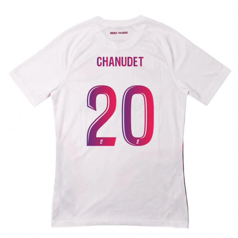 Danxen Herren Coralie Chanudet #20 Weiß Pink Lila Auswärtstrikot Trikot 2026/27 T-Shirt Österreich