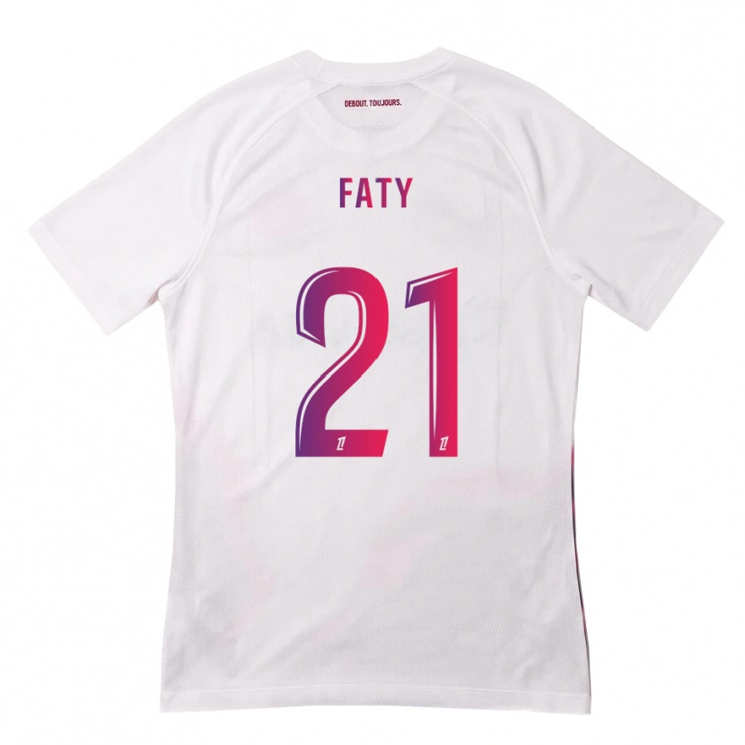 Danxen Herren Enzo Faty #21 Weiß Pink Lila Auswärtstrikot Trikot 2026/27 T-Shirt Österreich