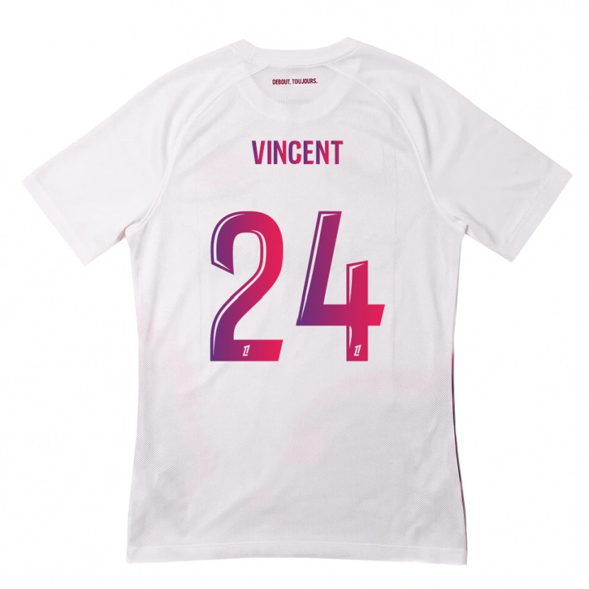 Danxen Herren Magalie Vincent #24 Weiß Pink Lila Auswärtstrikot Trikot 2026/27 T-Shirt Österreich