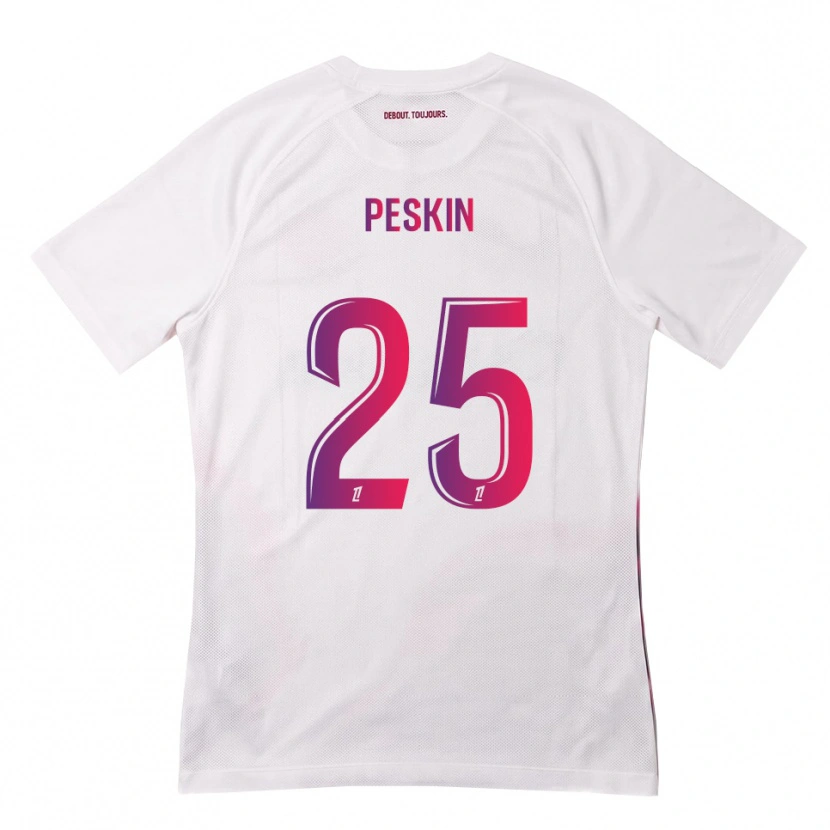 Danxen Herren Kelso Peskin #25 Weiß Pink Lila Auswärtstrikot Trikot 2026/27 T-Shirt Österreich
