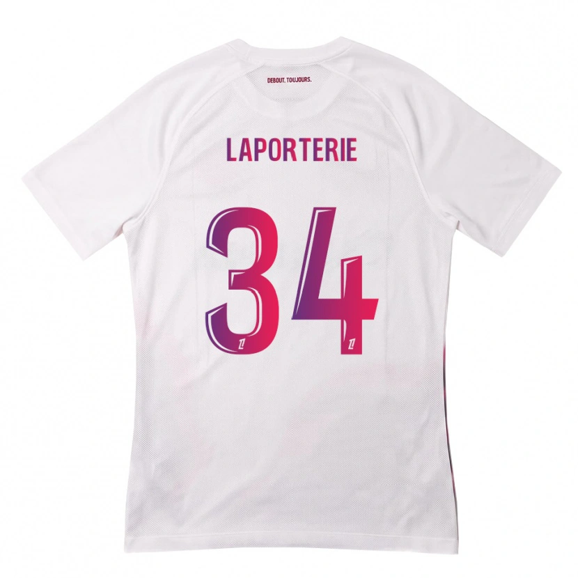 Danxen Herren Ambre Laporterie #34 Weiß Pink Lila Auswärtstrikot Trikot 2026/27 T-Shirt Österreich
