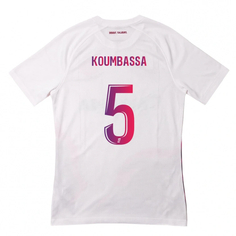 Danxen Herren Seny Koumbassa #5 Weiß Pink Lila Auswärtstrikot Trikot 2026/27 T-Shirt Österreich