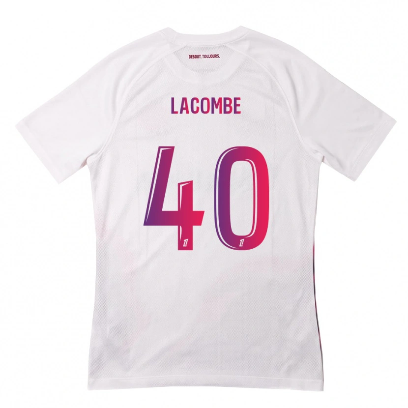 Danxen Herren Justin Lacombe #40 Weiß Pink Lila Auswärtstrikot Trikot 2026/27 T-Shirt Österreich