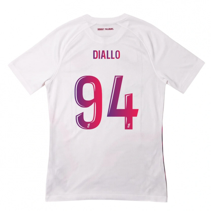 Danxen Herren Ismaïl Diallo #94 Weiß Pink Lila Auswärtstrikot Trikot 2026/27 T-Shirt Österreich