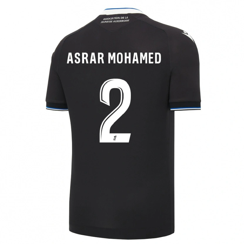 Danxen Herren El Asrar Mohamed #2 Schwarz Blau Weiß Auswärtstrikot Trikot 2026/27 T-Shirt Österreich