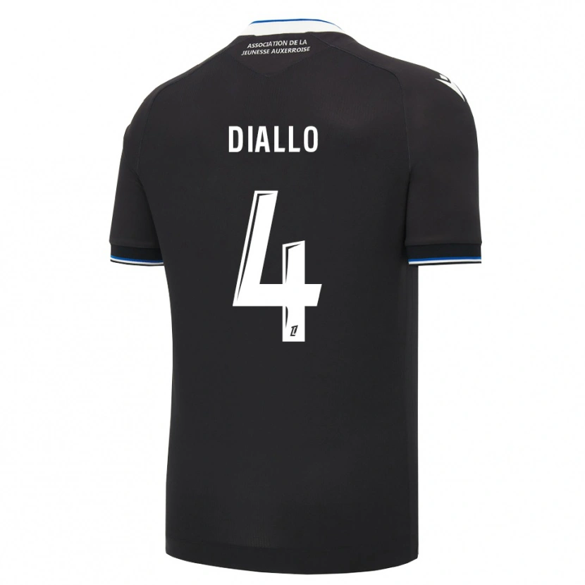 Danxen Herren Ibrahim Diallo #4 Schwarz Blau Weiß Auswärtstrikot Trikot 2026/27 T-Shirt Österreich