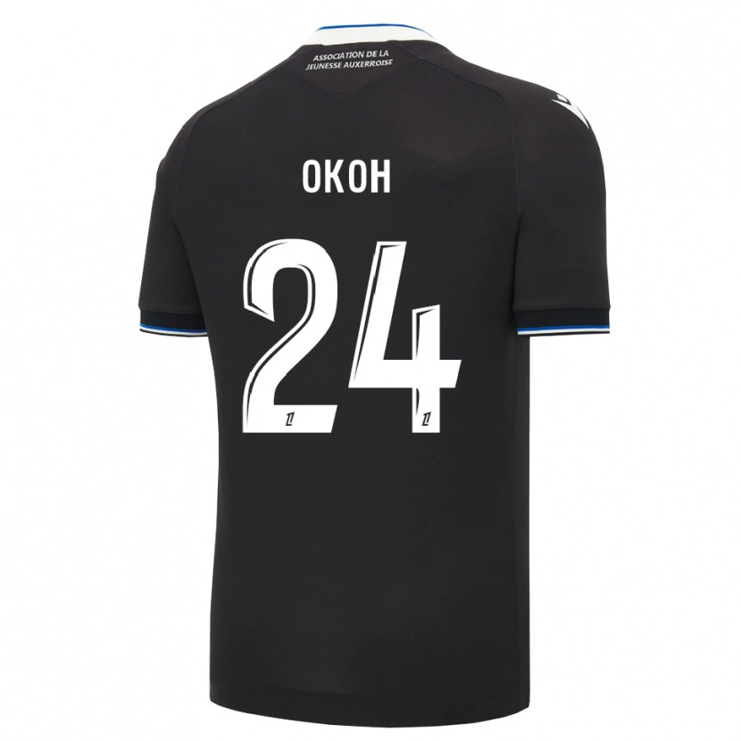 Danxen Herren Bryan Okoh #24 Schwarz Blau Weiß Auswärtstrikot Trikot 2026/27 T-Shirt Österreich