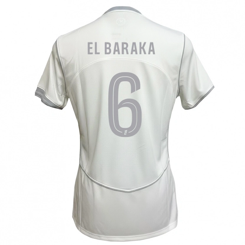 Danxen Herren Jibril El Baraka #6 Weiß Grau Auswärtstrikot Trikot 2026/27 T-Shirt Österreich