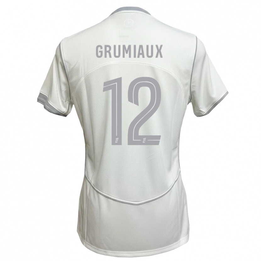 Danxen Herren Bibi Grumiaux #12 Weiß Grau Auswärtstrikot Trikot 2026/27 T-Shirt Österreich