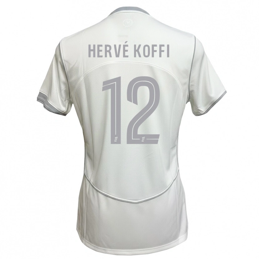 Danxen Herren Hervé Koffi #12 Weiß Grau Auswärtstrikot Trikot 2026/27 T-Shirt Österreich