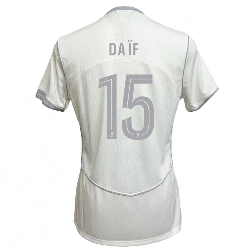 Danxen Herren Ziyad Daïf #15 Weiß Grau Auswärtstrikot Trikot 2026/27 T-Shirt Österreich
