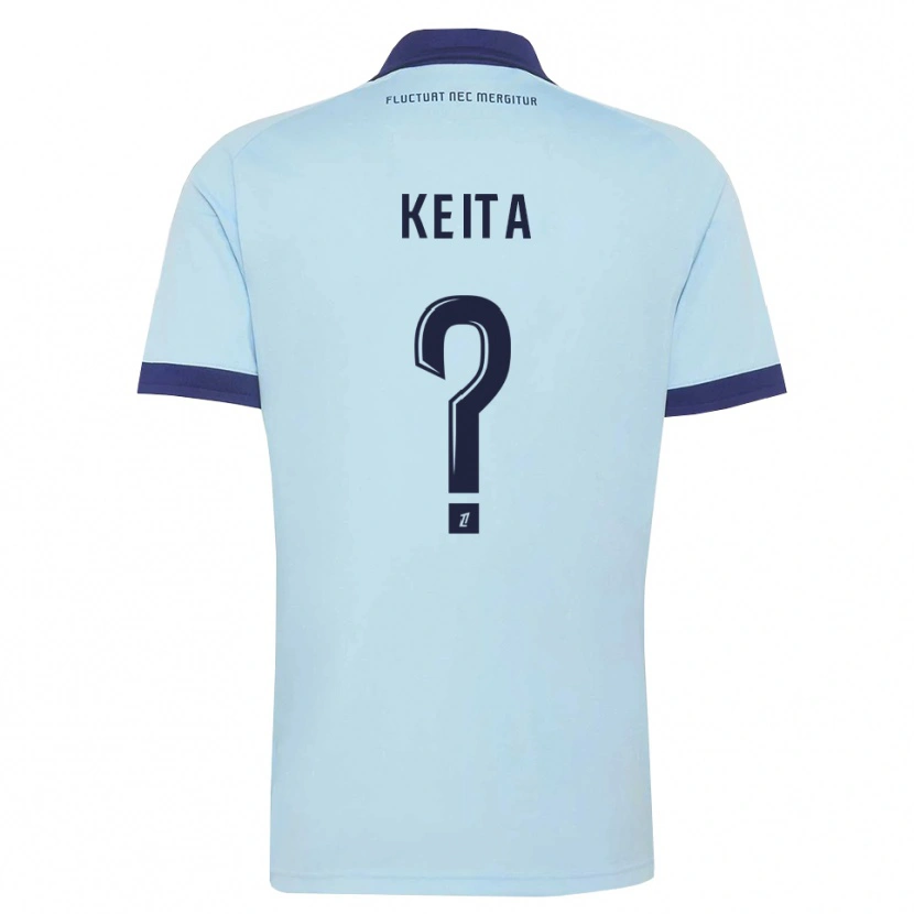Danxen Herren Djibril Keita #0 Kornblumenblau Schwarz Auswärtstrikot Trikot 2026/27 T-Shirt Österreich