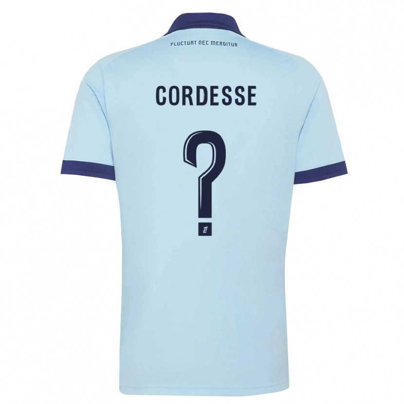 Danxen Herren Matis Cordesse #0 Kornblumenblau Schwarz Auswärtstrikot Trikot 2026/27 T-Shirt Österreich