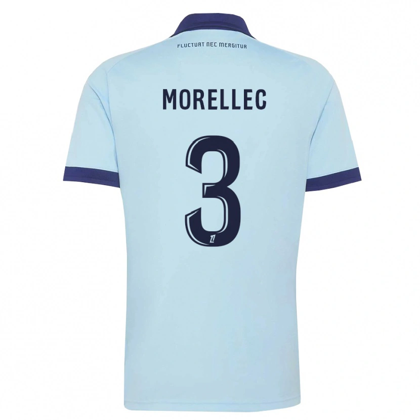 Danxen Herren Lucien Morellec #3 Kornblumenblau Schwarz Auswärtstrikot Trikot 2026/27 T-Shirt Österreich