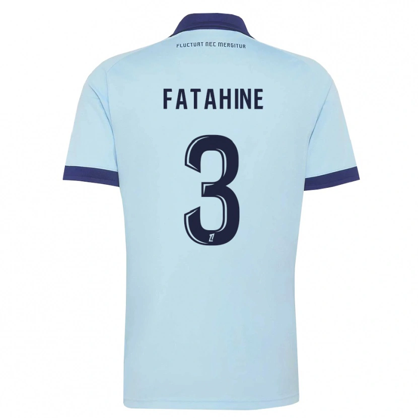 Danxen Herren Anis Fatahine #3 Kornblumenblau Schwarz Auswärtstrikot Trikot 2026/27 T-Shirt Österreich