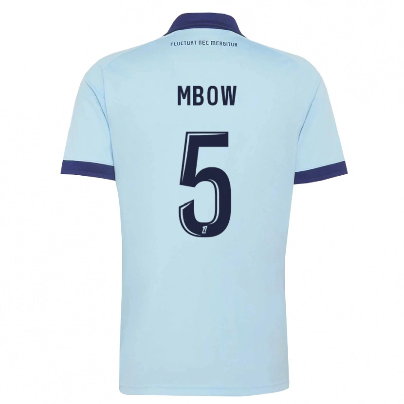 Danxen Herren Moustapha Mbow #5 Kornblumenblau Schwarz Auswärtstrikot Trikot 2026/27 T-Shirt Österreich