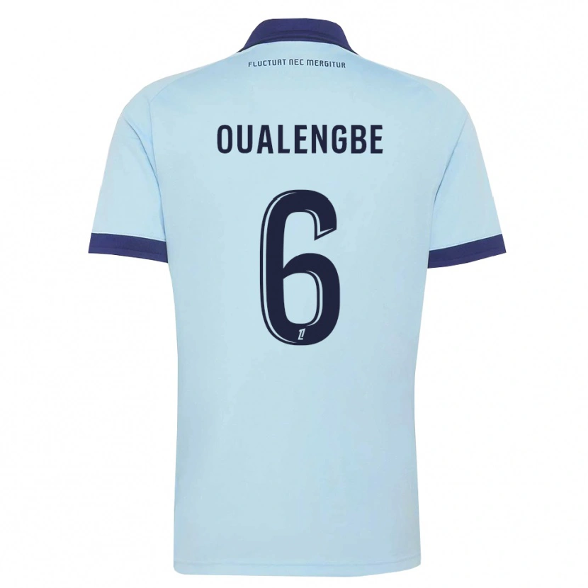 Danxen Herren Gabriel Oualengbe #6 Kornblumenblau Schwarz Auswärtstrikot Trikot 2026/27 T-Shirt Österreich