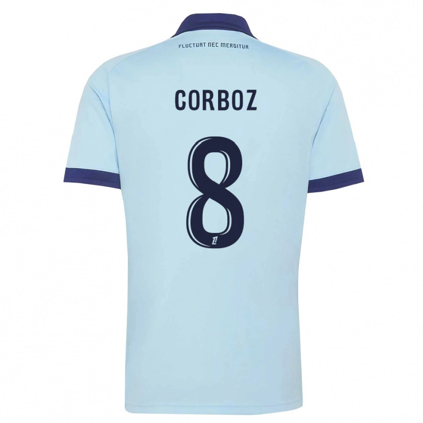 Danxen Herren Daphné Corboz #8 Kornblumenblau Schwarz Auswärtstrikot Trikot 2026/27 T-Shirt Österreich