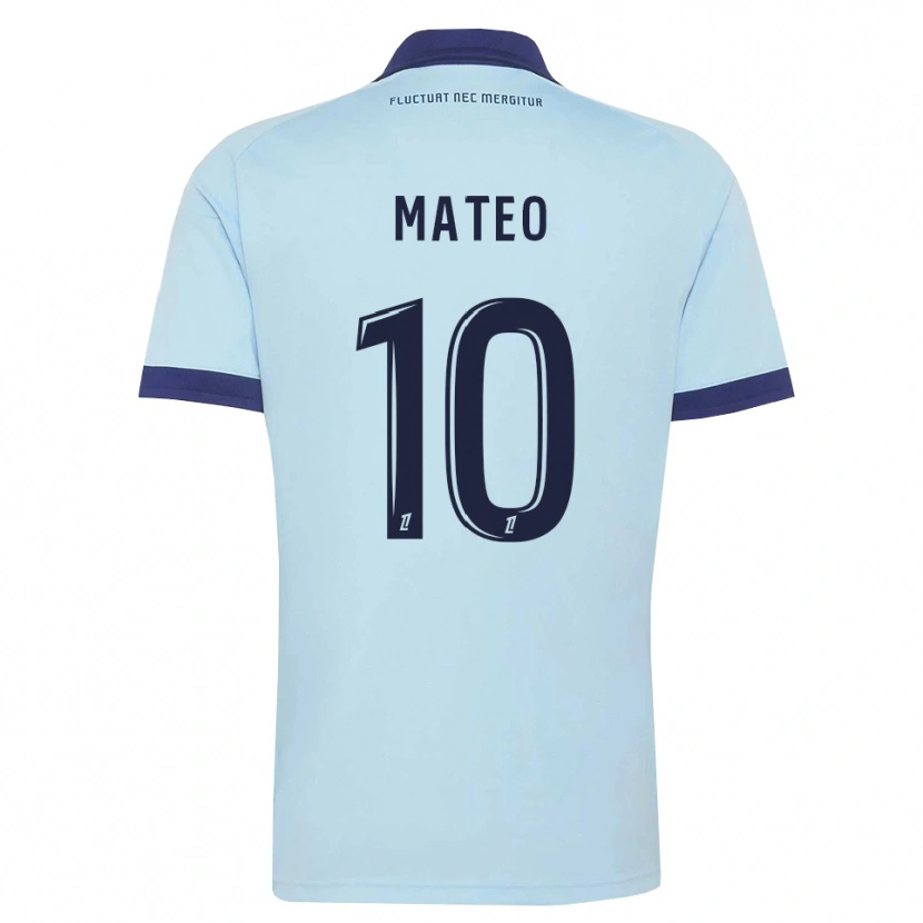 Danxen Herren Clara Mateo #10 Kornblumenblau Schwarz Auswärtstrikot Trikot 2026/27 T-Shirt Österreich