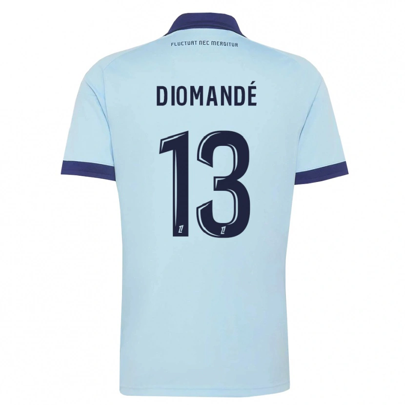 Danxen Herren Vassancy Diomandé #13 Kornblumenblau Schwarz Auswärtstrikot Trikot 2026/27 T-Shirt Österreich