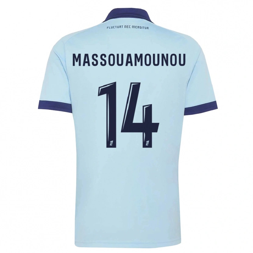 Danxen Herren Patino Massouamounou #14 Kornblumenblau Schwarz Auswärtstrikot Trikot 2026/27 T-Shirt Österreich