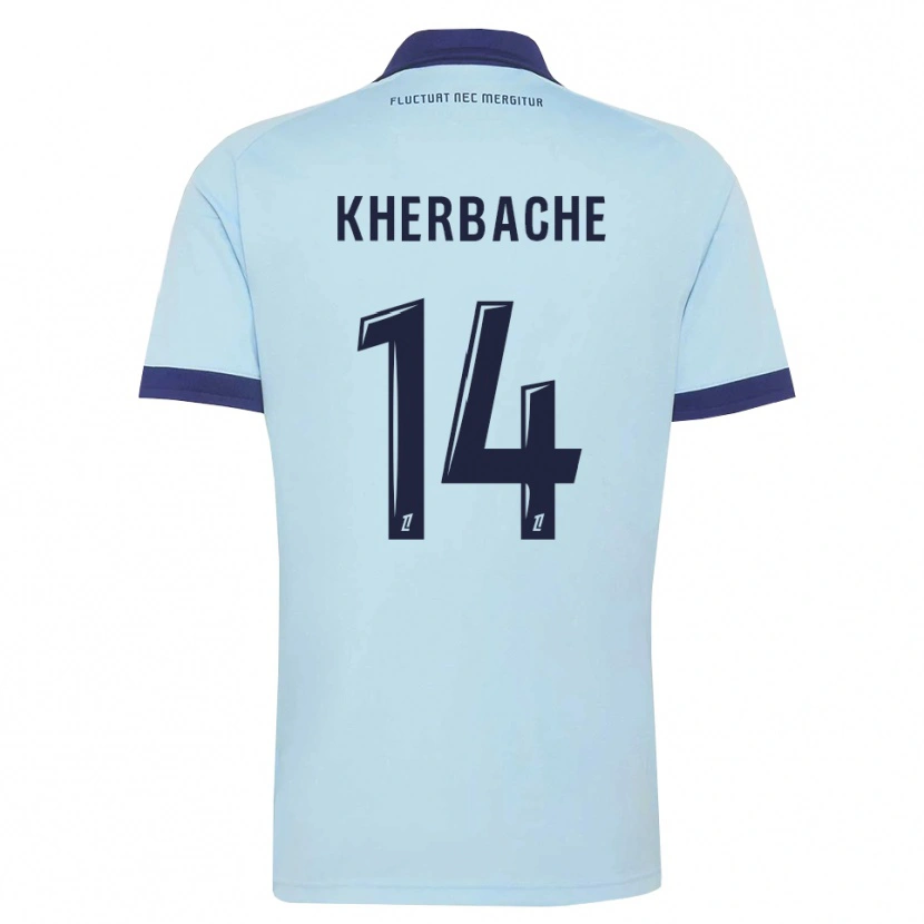 Danxen Herren Yoann Kherbache #14 Kornblumenblau Schwarz Auswärtstrikot Trikot 2026/27 T-Shirt Österreich