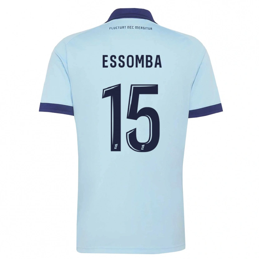 Danxen Herren Aaron Essomba #15 Kornblumenblau Schwarz Auswärtstrikot Trikot 2026/27 T-Shirt Österreich