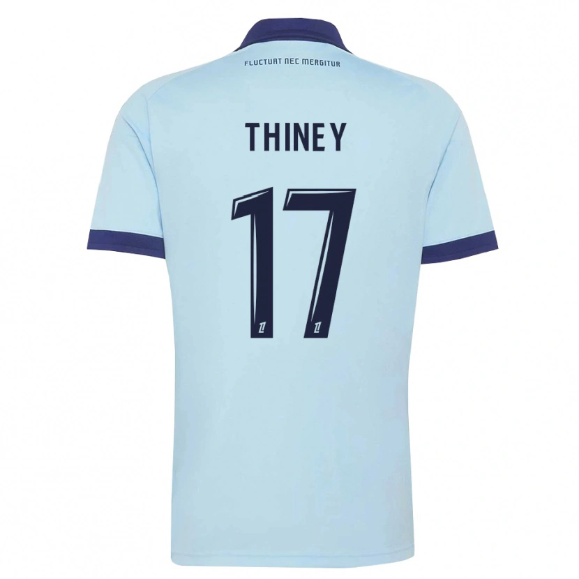 Danxen Herren Gaëtane Thiney #17 Kornblumenblau Schwarz Auswärtstrikot Trikot 2026/27 T-Shirt Österreich