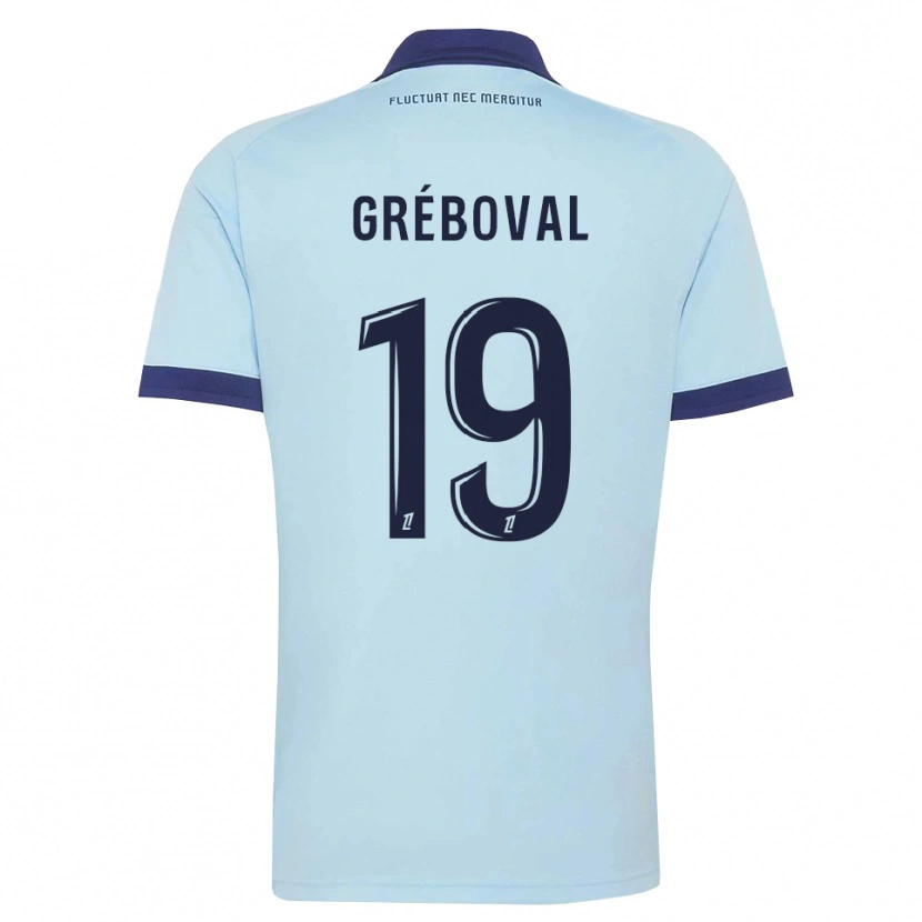 Danxen Herren Théa Gréboval #19 Kornblumenblau Schwarz Auswärtstrikot Trikot 2026/27 T-Shirt Österreich