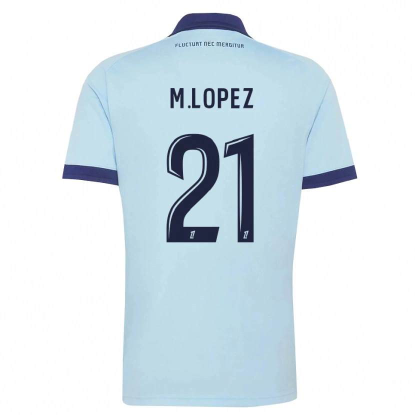 Danxen Herren Maxime Lopez #21 Kornblumenblau Schwarz Auswärtstrikot Trikot 2026/27 T-Shirt Österreich