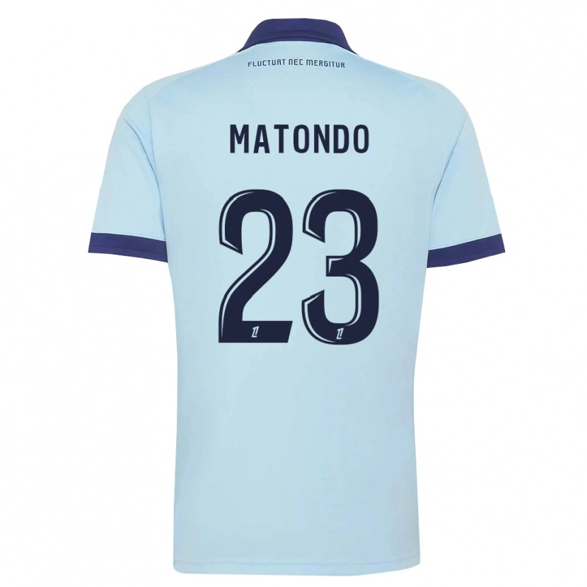 Danxen Herren Rudy Matondo #23 Kornblumenblau Schwarz Auswärtstrikot Trikot 2026/27 T-Shirt Österreich