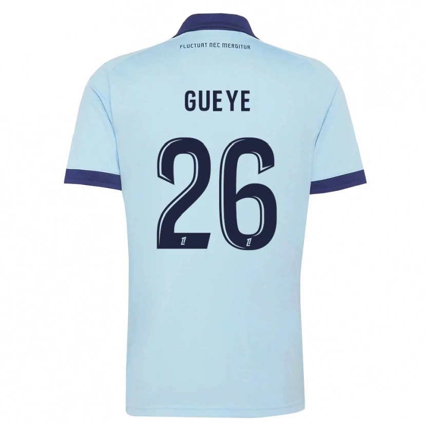 Danxen Herren Lamine Gueye #26 Kornblumenblau Schwarz Auswärtstrikot Trikot 2026/27 T-Shirt Österreich
