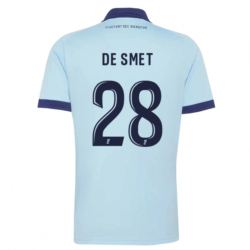 Danxen Herren Thibault De Smet #28 Kornblumenblau Schwarz Auswärtstrikot Trikot 2026/27 T-Shirt Österreich