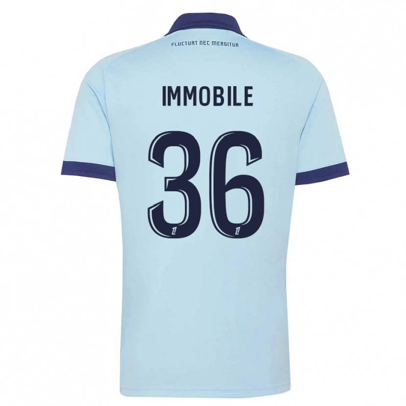 Danxen Herren Ciro Immobile #36 Kornblumenblau Schwarz Auswärtstrikot Trikot 2026/27 T-Shirt Österreich