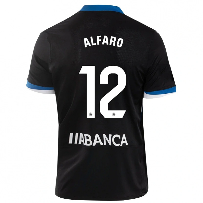 Danxen Herren Alejandro Alfaro #12 Schwarz Blau Weiß Auswärtstrikot Trikot 2026/27 T-Shirt Österreich