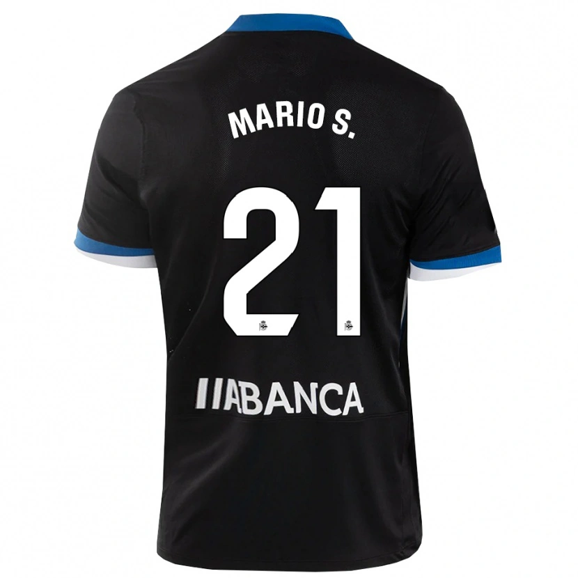 Danxen Herren Mario Soriano #21 Schwarz Blau Weiß Auswärtstrikot Trikot 2026/27 T-Shirt Österreich