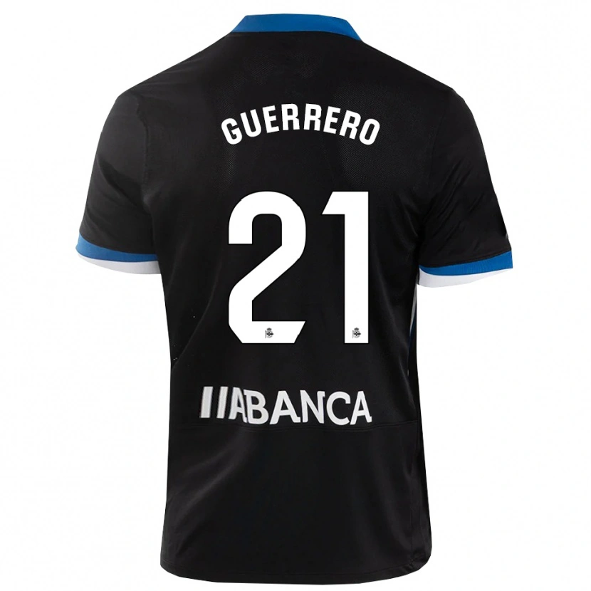Danxen Herren Adrián Guerrero #21 Schwarz Blau Weiß Auswärtstrikot Trikot 2026/27 T-Shirt Österreich