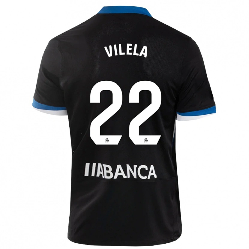 Danxen Herren Rubén Vilela #22 Schwarz Blau Weiß Auswärtstrikot Trikot 2026/27 T-Shirt Österreich