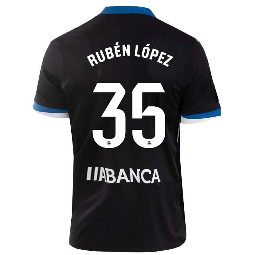 Danxen Herren Rubén López #35 Schwarz Blau Weiß Auswärtstrikot Trikot 2026/27 T-Shirt Österreich