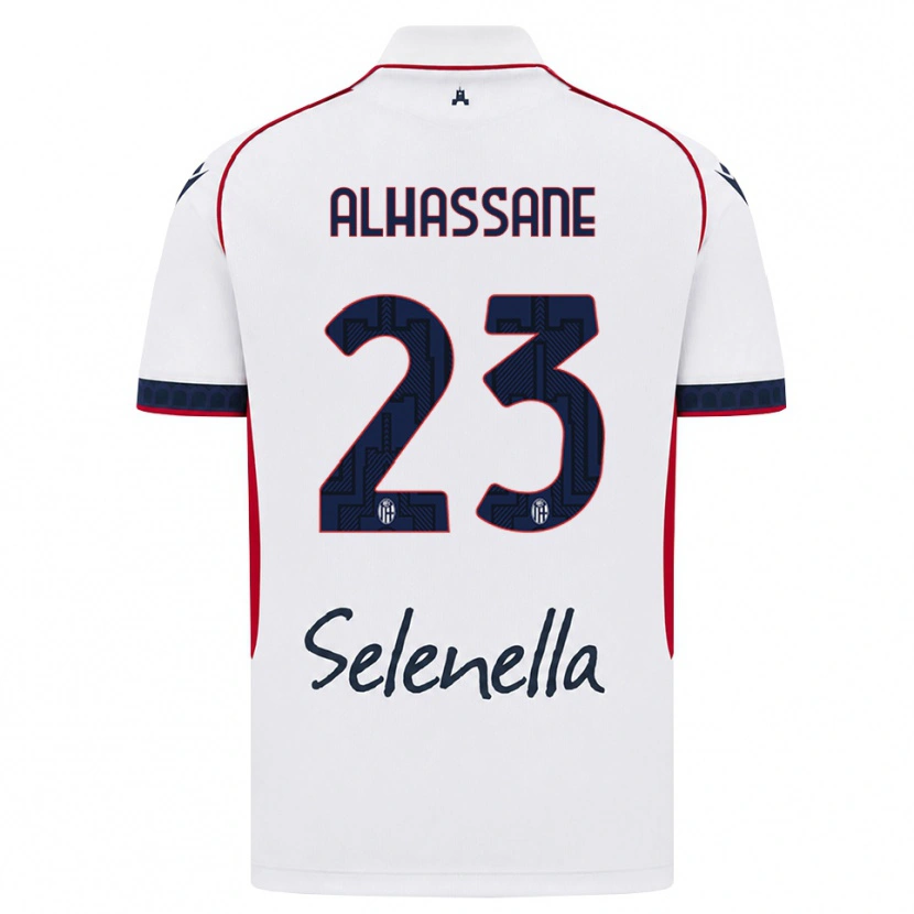 Danxen Herren Rahim Alhassane #23 Weiß Rot Königsblau Auswärtstrikot Trikot 2026/27 T-Shirt Österreich