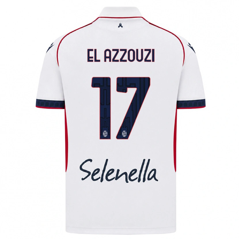 Danxen Herren Oussama El Azzouzi #17 Weiß Rot Königsblau Auswärtstrikot Trikot 2026/27 T-Shirt Österreich