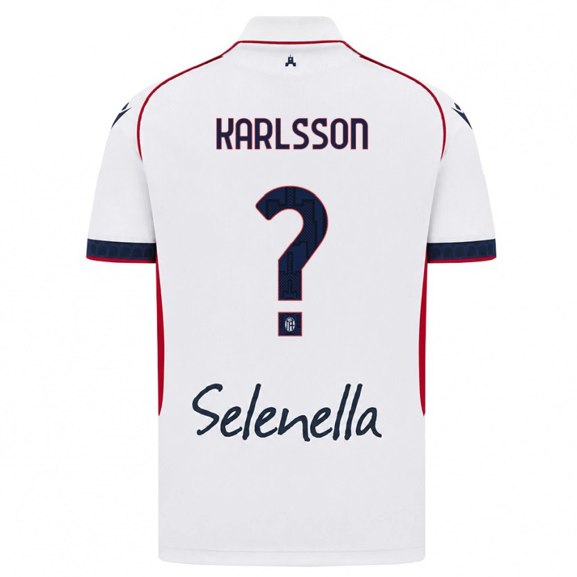Danxen Herren Jesper Karlsson #0 Weiß Rot Königsblau Auswärtstrikot Trikot 2026/27 T-Shirt Österreich
