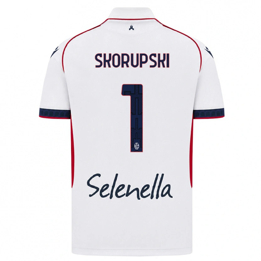 Danxen Herren Lukasz Skorupski #1 Weiß Rot Königsblau Auswärtstrikot Trikot 2026/27 T-Shirt Österreich