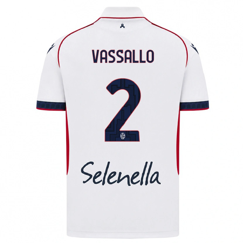 Danxen Herren Giacomo Vassallo #2 Weiß Rot Königsblau Auswärtstrikot Trikot 2026/27 T-Shirt Österreich