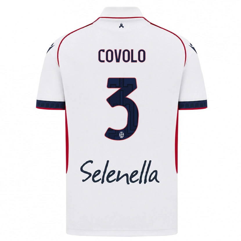 Danxen Herren Giovanni Covolo #3 Weiß Rot Königsblau Auswärtstrikot Trikot 2026/27 T-Shirt Österreich